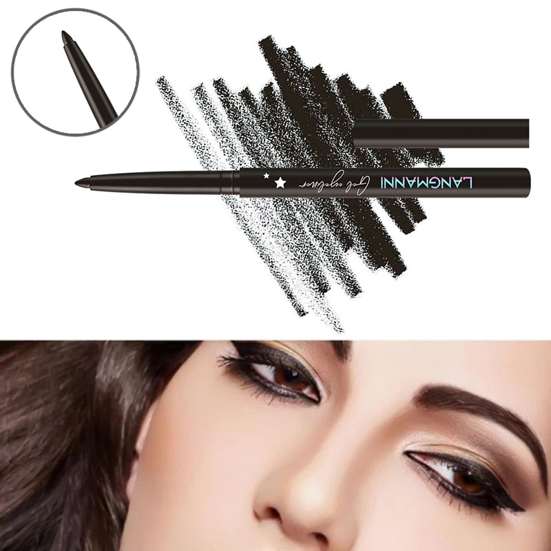 [Hàng mới về] Bút kẻ mắt xoay tự động nhanh khô không nhòe lâu trôi tiện dụng cho người mới bắt đầu