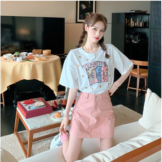 Chân váy jean chữ a Emilyshop