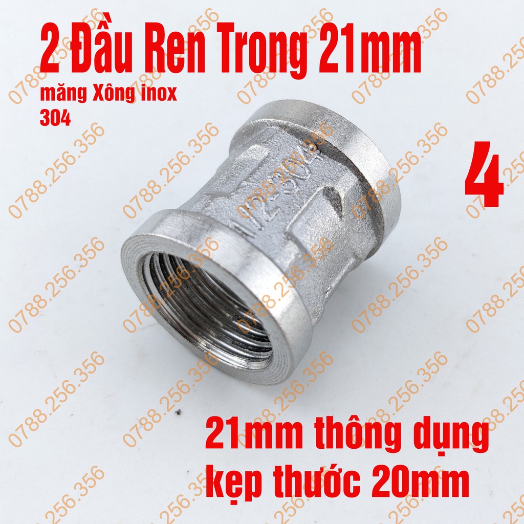 Nối 2 Đầu Ren Trong,ren ngoài 21. Răng trong 21 răng Ngoài, măng xông thau