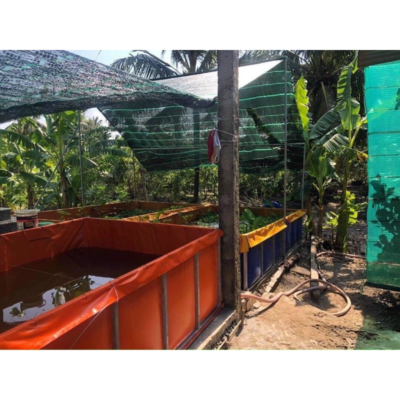 Bể bắt nuôi cá gia công bằng bạt ép nhiệt 2 lớp cao cấp bảo hành 6 tháng - ĐỒ CÂU PHÍA BẮC - S27