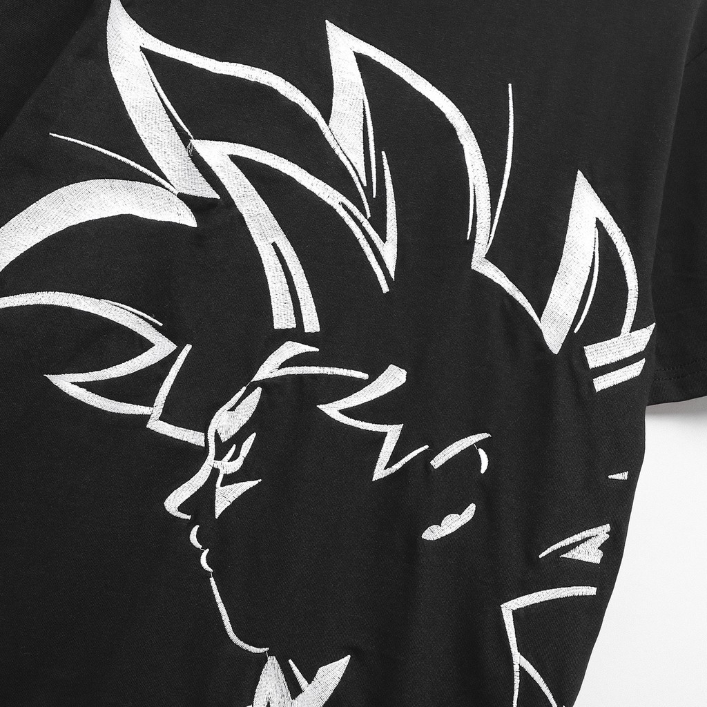 Áo Thun Nam Cổ Tròn INF In - Thêu logo Goku, Chất Vải Cotton Co Giãn,  AT010615, SOMEHOW