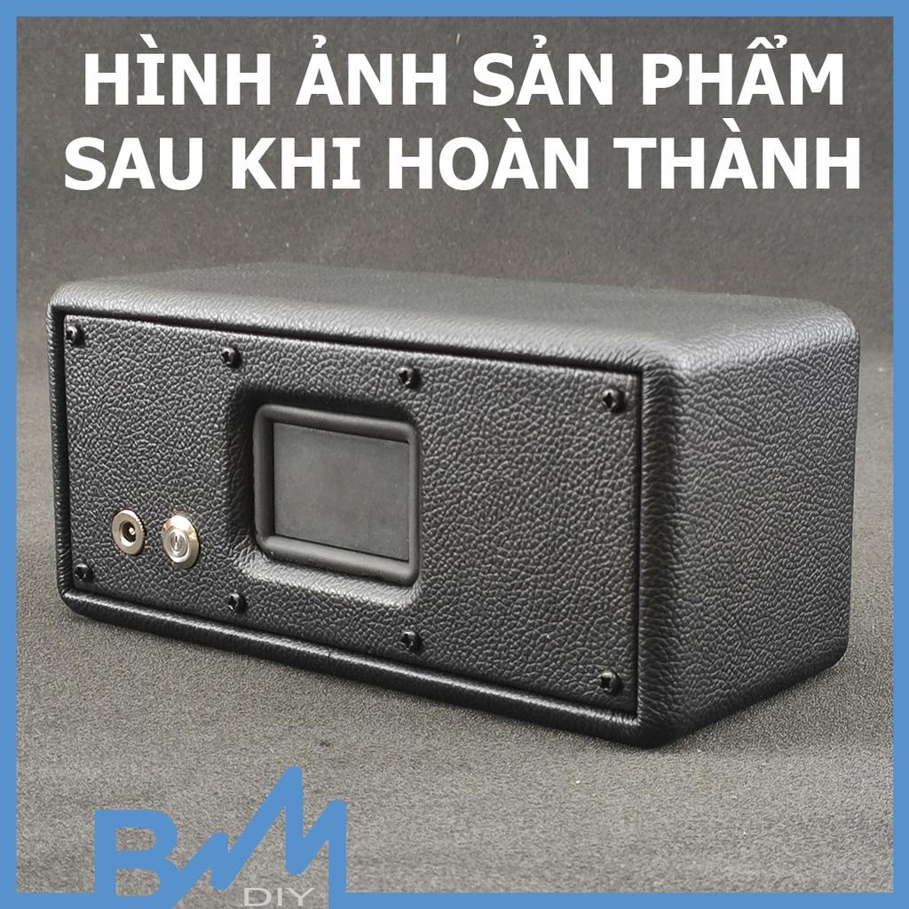 Box loa hoàn thiện bọc da 205x95x90mm ghép loa 2inch