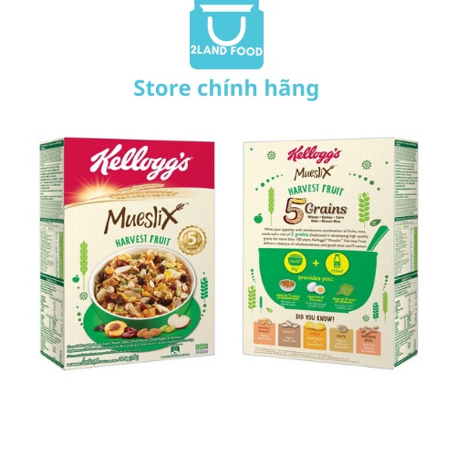 Bánh / Ngũ cốc ăn sáng Kellogg’s Mueslix Harvest Fruit - Hộp 375g