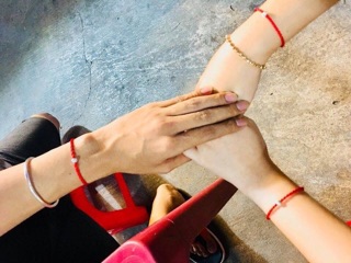 Combo 5 sợi chỉ đỏ bi bạc