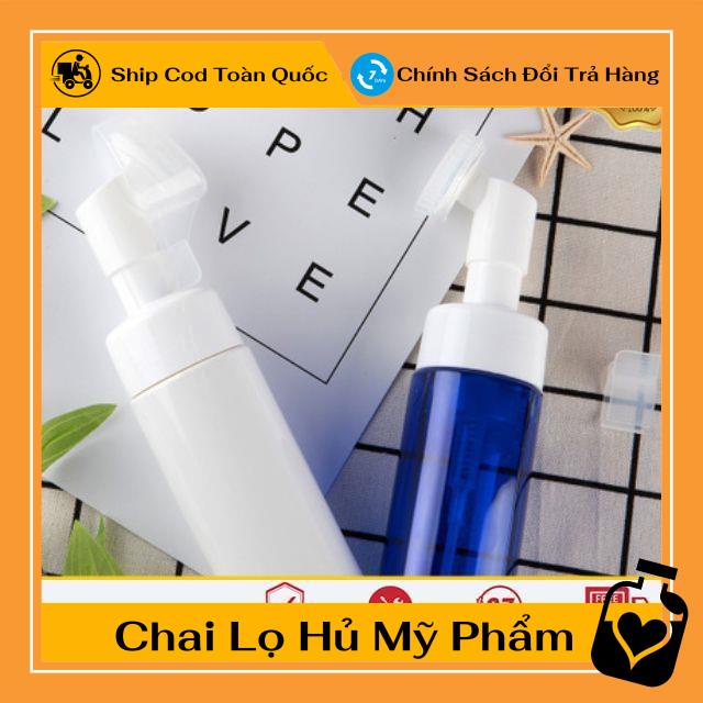 Chai Chiết Mĩ Phẩm ❤ TOP GIÁ RẺ ❤ Chai Tạo Bọt Mát Xa Đầu Cọ Silicon 100ml, 150ml chiết sữa rửa mặt, phụ kiện du lichj