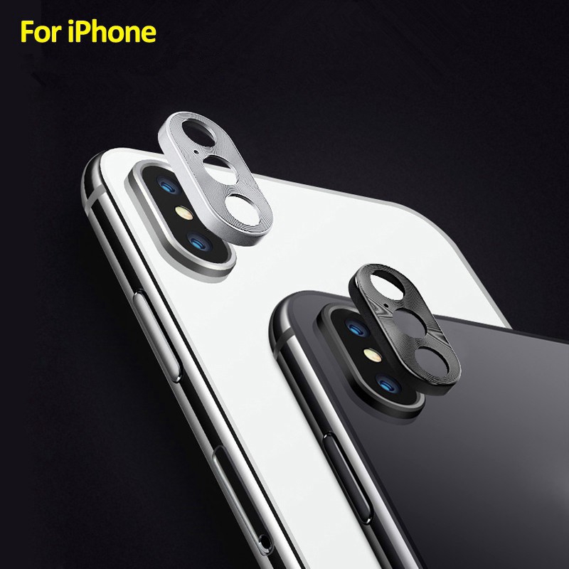 Vòng Bảo Vệ Camera Sau Bằng Kim Loại Dành Cho iPhone 12 mini 11 12 pro max 7 8 Plus 7 + 8 + X XR XS Max