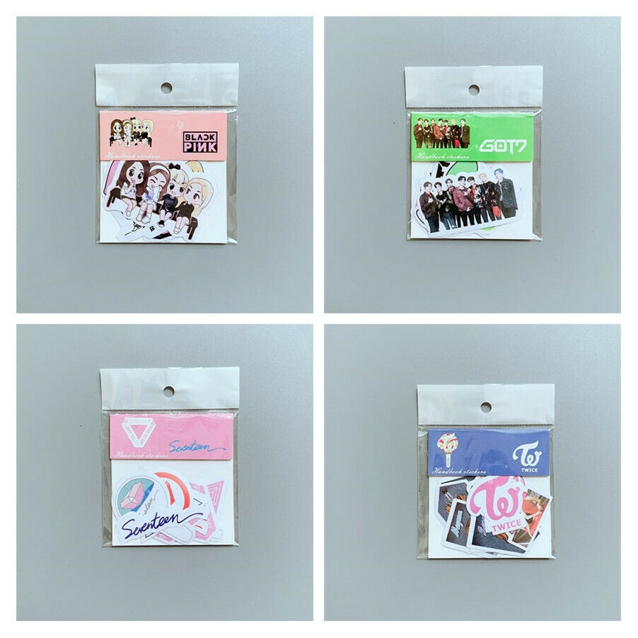 Sticker hình nhóm nhạc BTS GOT7 nổi tiếng dùng trang trí đa năng xinh đẹp