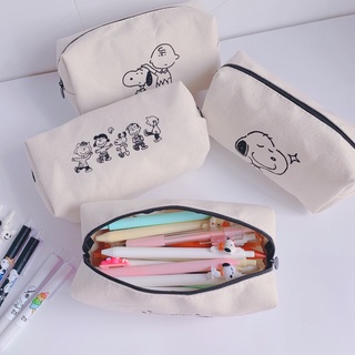 Túi đựng bút họa tiết cún snoopy sức chứa lớn thời trang xinh xắn cho học sinh