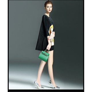 Đầm suông gân nhúng KL10016