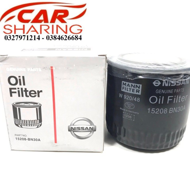 Lọc nhớt Nissan Navara 15208BN30A