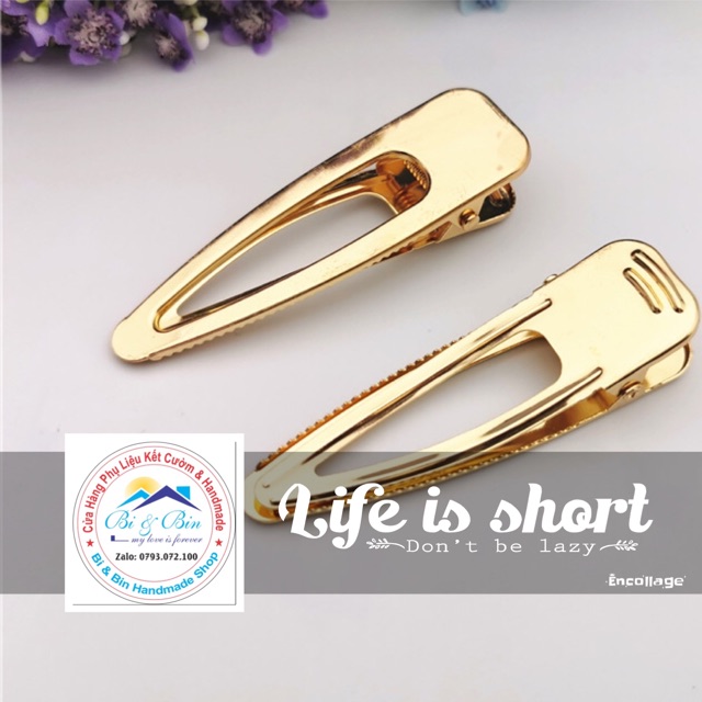 3 Kẹp Mỏ Vịt Hình Giọt Nước Dài - KT102