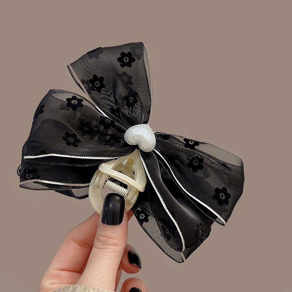 Kẹp Tóc Hình Cá Mập Họa Tiết Chấm Bi Phong Cách Vintage Nhật Bản