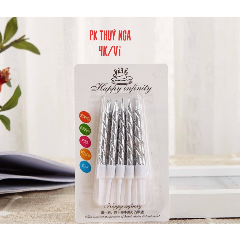 10 vỉ nến nhũ 10 cây