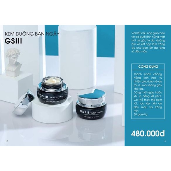 Kem ban ngày GSIII chống nắng nâng tone Dr Cell 30g SAN11