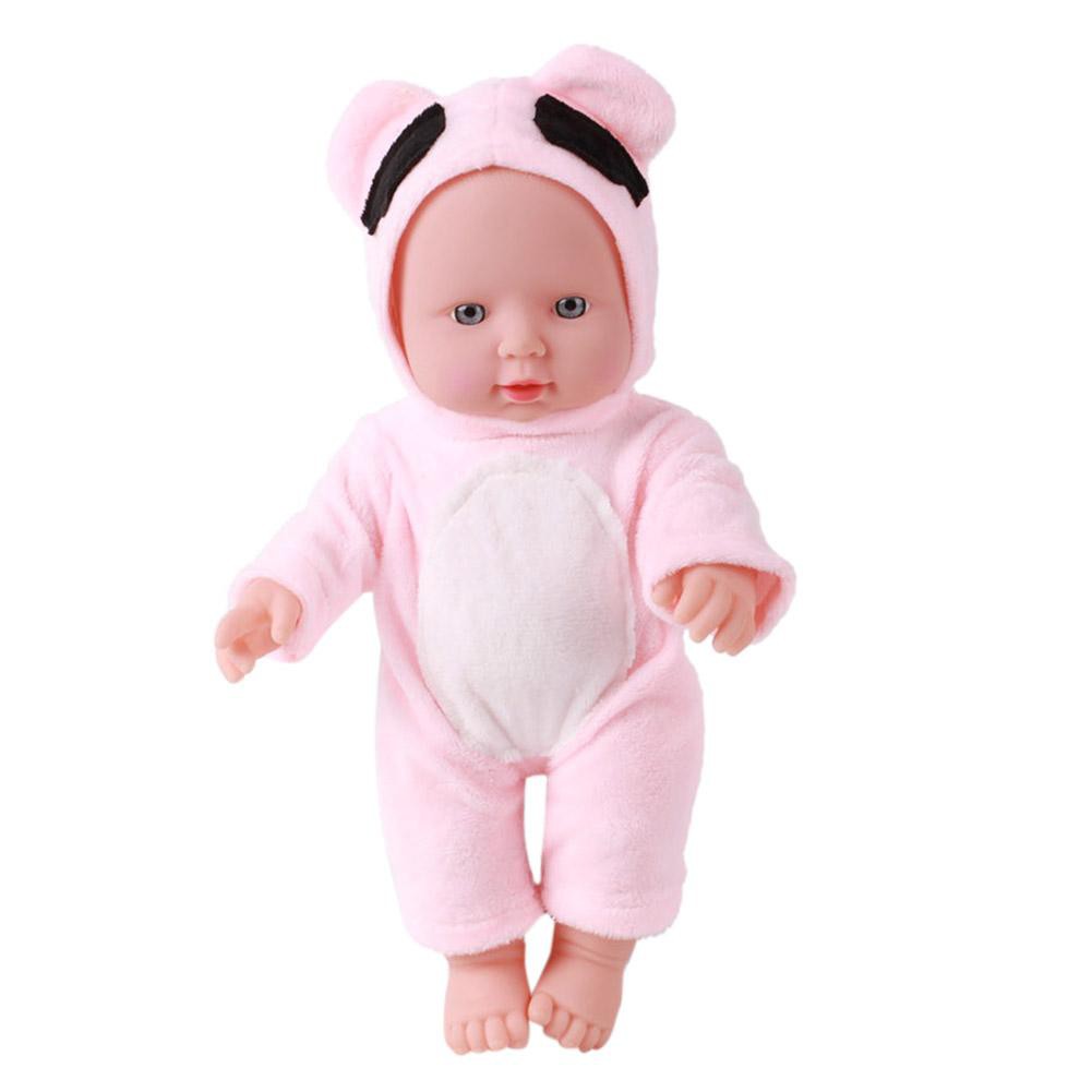 Búp bê em bé sơ sinh 30 cm bằng vinyl mềm mặc trang phục hình con vật dễ thương
