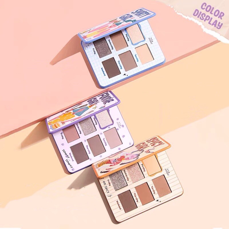 Bảng phấn mắt nhật ký 6 màu XIYI Judy Girl xinh xắn tiện dụng XIYI02 | BigBuy360 - bigbuy360.vn