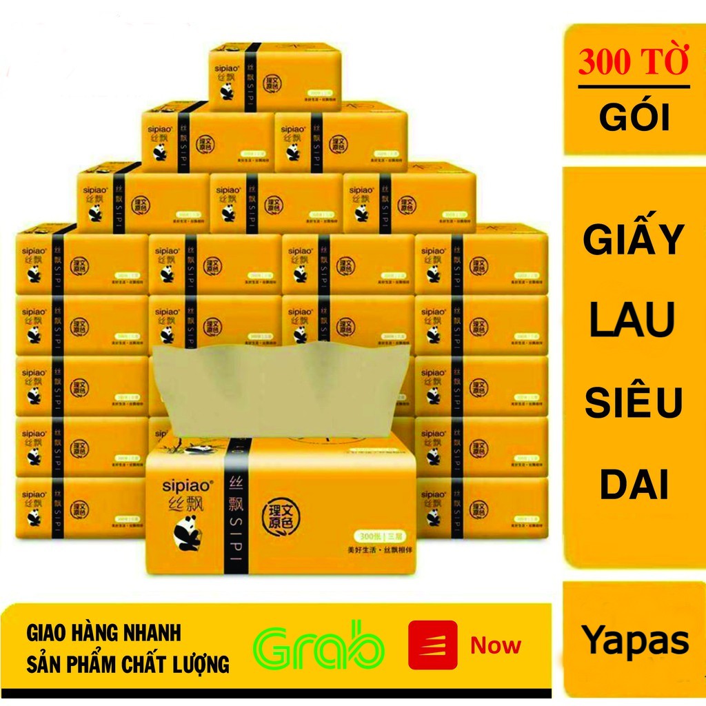 Gói giấy ăn gấu trúc Sipiao siêu dai chính hãng nội đia Trung