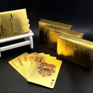 Bộ bài Tây mạ vàng