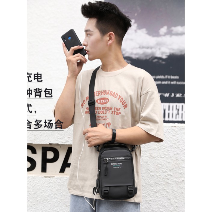Túi nam🎁FREESHIP🎁giảm 30k nhập mã [TUIDEOCHEO] túi đeo chéo nam 3 kiểu | BigBuy360 - bigbuy360.vn