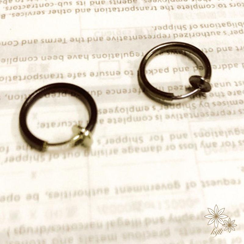 1 Cặp Khuyên Kẹp Mũi 13mm Khuyên kẹp titan tai, môi, mũi bông tai không dị ứng