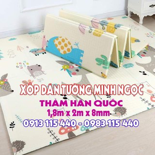 [Kho Phú Xuyên] THẢM GẤP HÀN QUỐC XPE PHỦ SILICON 2 MẶT CHỐNG THẤM, CHỐNG VA ĐẬP - CHÍNH HÃNG