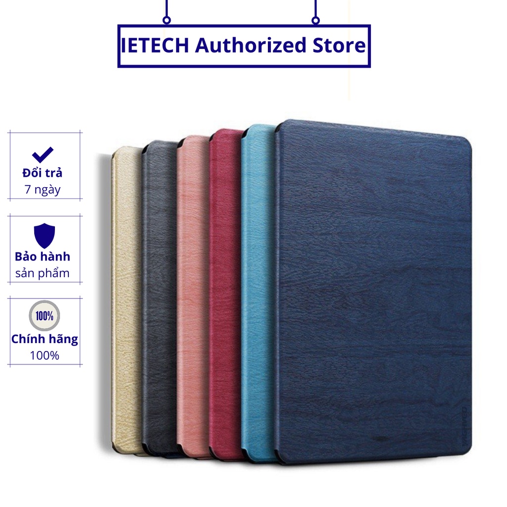 Bao Da Vân Gỗ Cao Cấp PKCB Dành Cho iPad Air 1 Tắt mở màn hình thông minh.