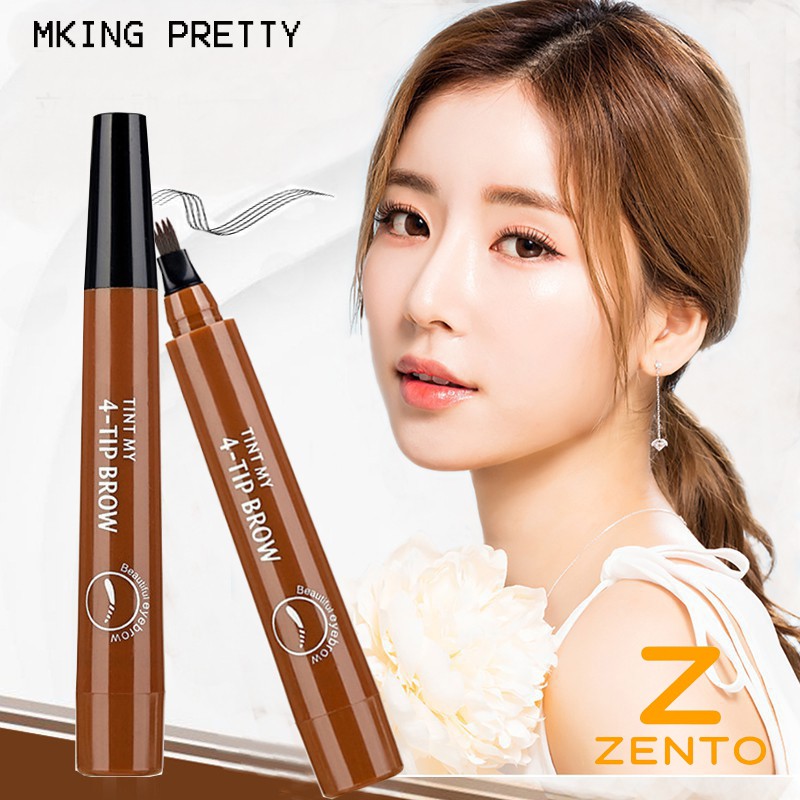 Bút chì kẻ lông mày phẩy sợi 4D MKING PRETTY bền màu lâu trôi chống nước ZENTOP | BigBuy360 - bigbuy360.vn