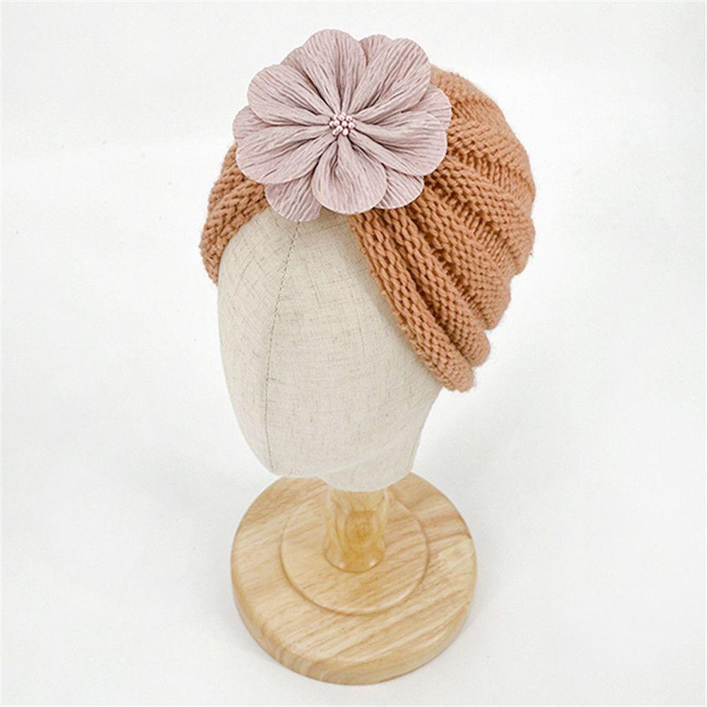 Mũ Beanie Dệt Kim Đính Hoa Thời Trang Thu Đông