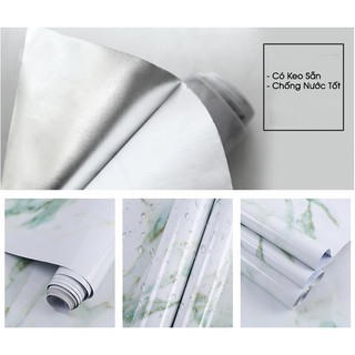 5m Giấy Dán Giả Đá Cẩm Thạch Dán Tường Bếp