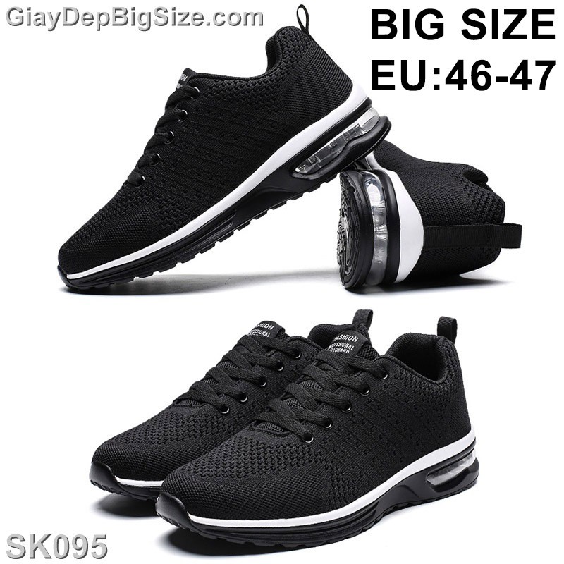 Giày Sneaker giày thể thao big size cỡ lớn EU:46-47 cho nam chân to