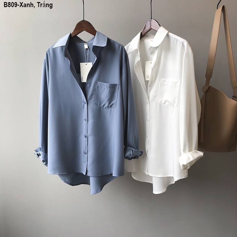 B809 ÁO SƠ MI CÔNG SƠ FROM RÔNG PHỐI TÚI