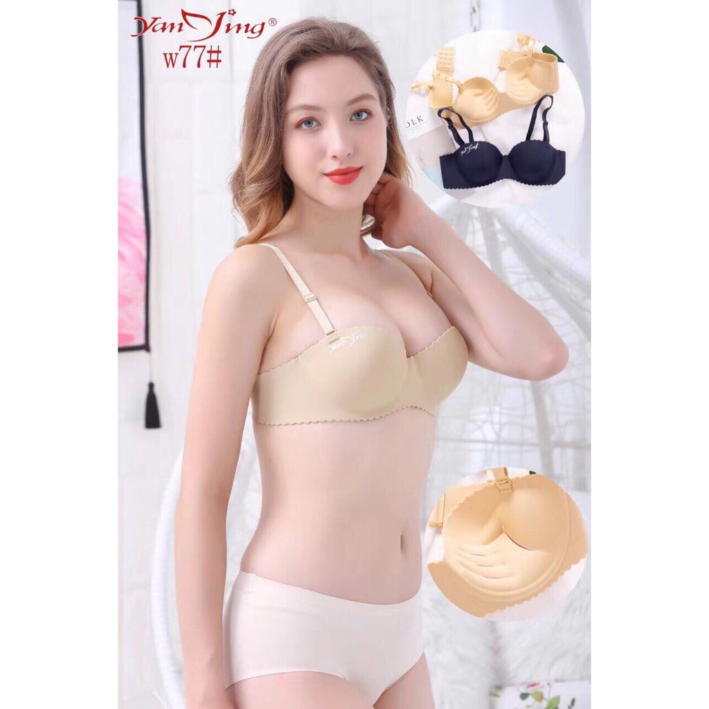 áo lót nữ Áo Thái W77 không gọng,mút vừa phải,ôm ngực.