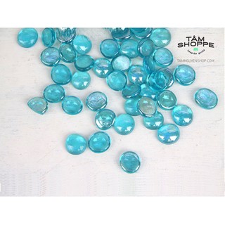 Sỏi thủy tinh xanh ngọc trong suốt SOI-06 TAN