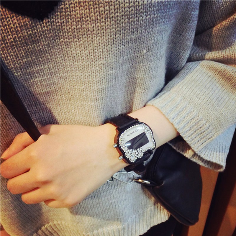 Đồng Hồ Điện Tử Hình Hello Kitty Đính Đá Cho Nữ | BigBuy360 - bigbuy360.vn