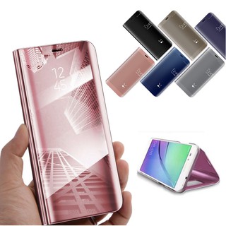 For Huawei Honor View 10/V10 Flip Cover Clear Window View Mirror Phone Case