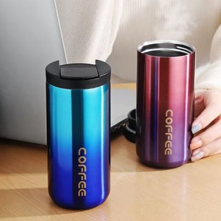 Cốc giữ nhiệt coffee holic 400ml S6 lõi inox 304 không gỉ chống tràn giữ được nhiệt từ 6 đến 8 tiếng pha cafe tiện lợi