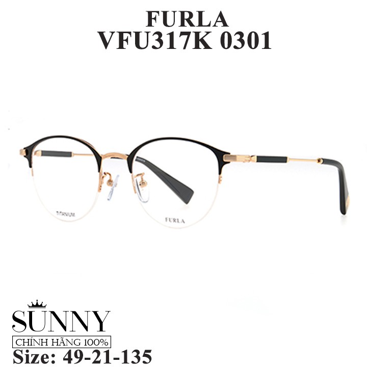 VFU317K - Gọng kính Furla chính hãng, bảo hành toàn quốc