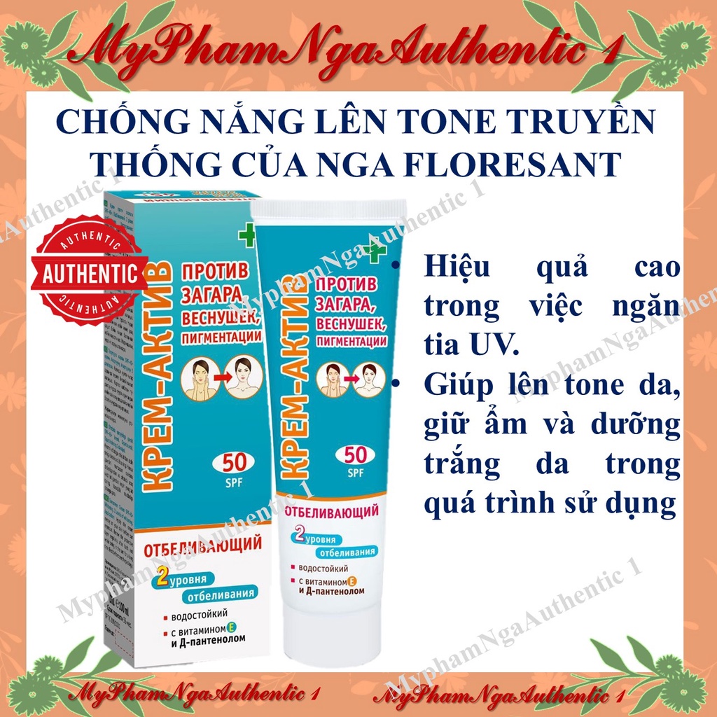 Kem chống nắng floresan spf50 Nga.