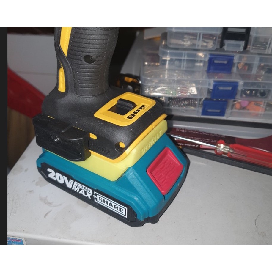 Ngàm chuyển pin Ingco - Total maxshare dùng cho máy dewalt 20v
