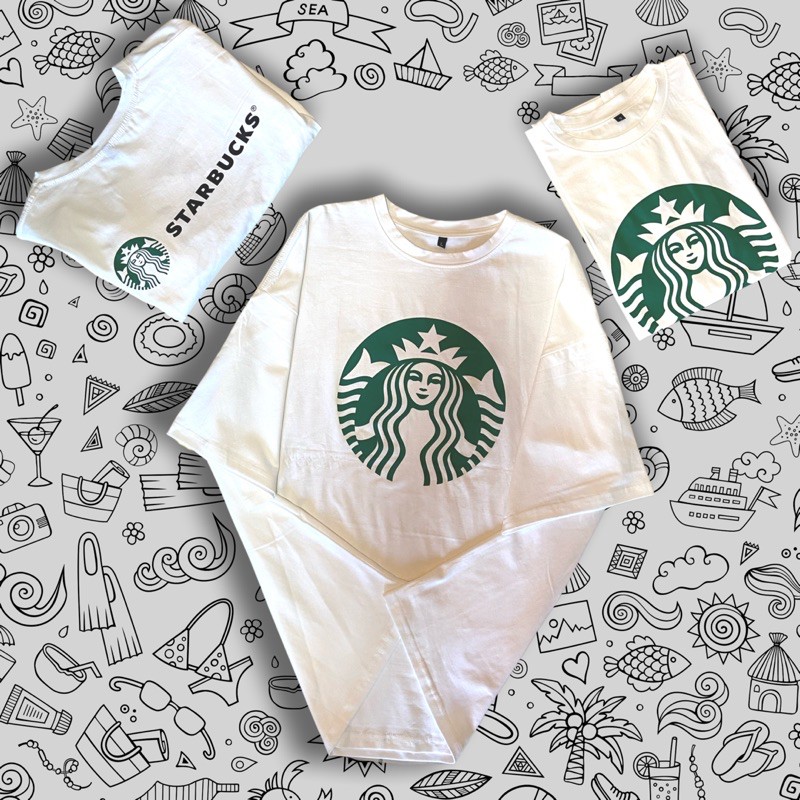 Unisex - Áo thun tay lỡ cotton 4 chiều Starbuck