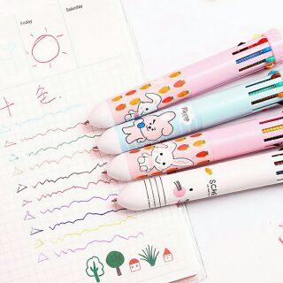 Bút bi 10 ngòi dễ thương