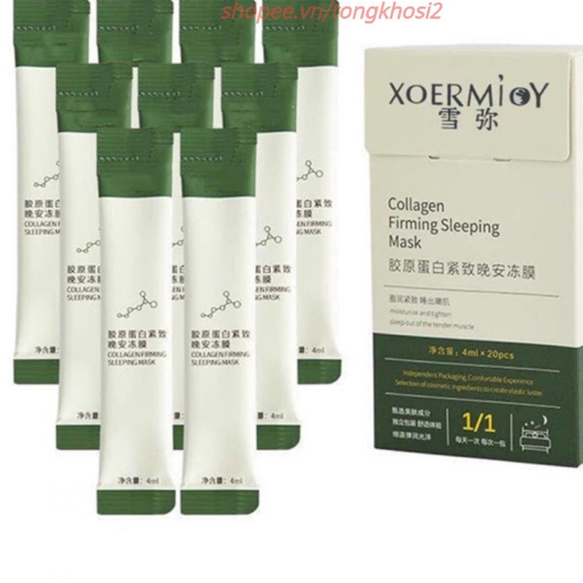 (1HÔP) Mặt Nạ Ngủ Thạch Collagen nâng cơ căng bóng Yfuveoy Collagen nuôi dưỡng môi cấp ẩm làm trắng chăm sóc da hiệu quả
