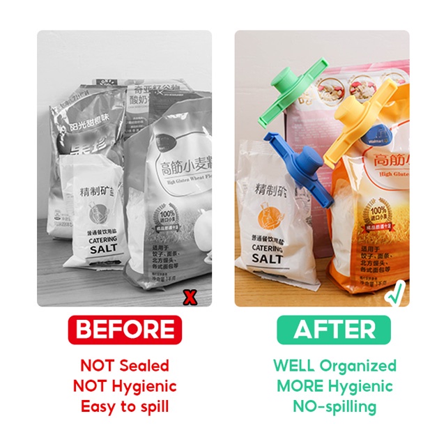 Kẹp miệng túi bảo quản thực phẩm tiện dụng cho nhà bếp