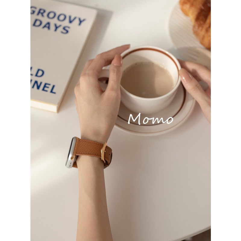 Dây Đeo Bằng Da Dành Cho Đồng Hồ Smart Watch Series 7 6 SE 5 4 3 2 1 41mm 45mm 40mm 44mm 42mm 38mm