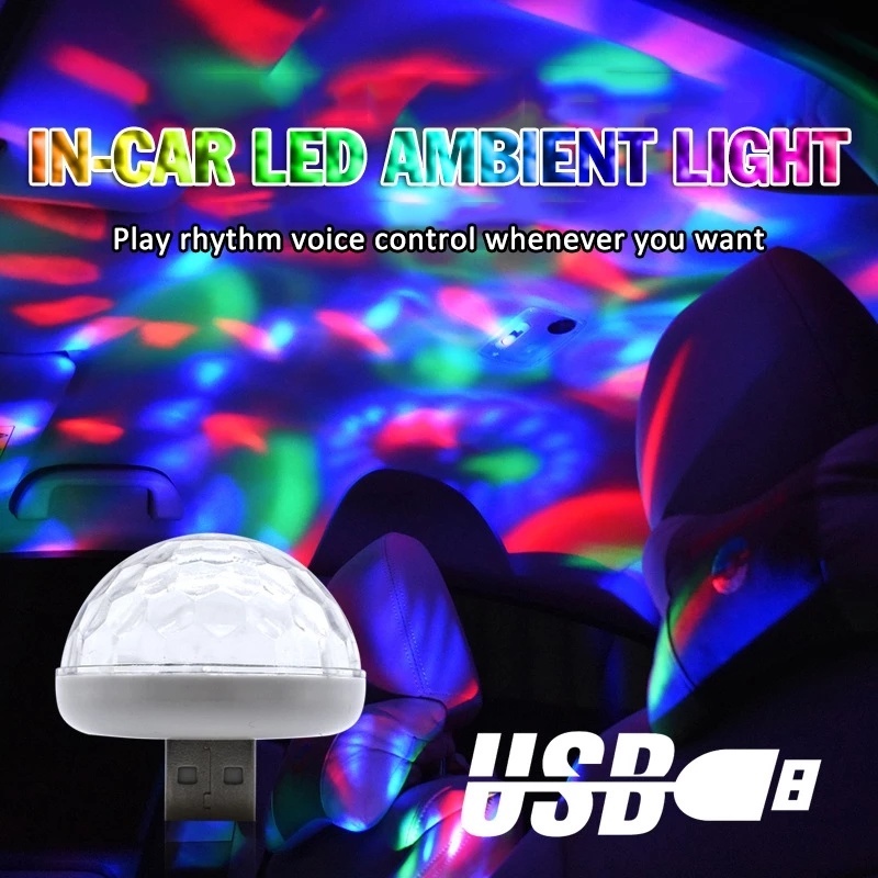 Đèn Led USB Mini Tạo Hiệu Ứng Ánh Sáng Đêm Độc Đáo Trang Trí Nội Thất Xe Hơi