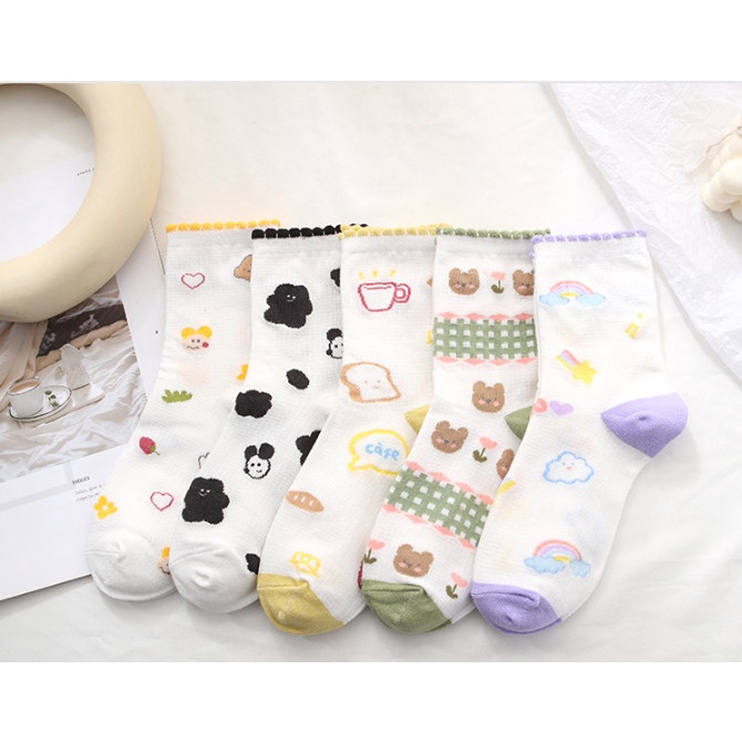 Vớ Tất nữ cao cổ phong cách Hàn Quốc siêu dễ thương và xinh xắn.