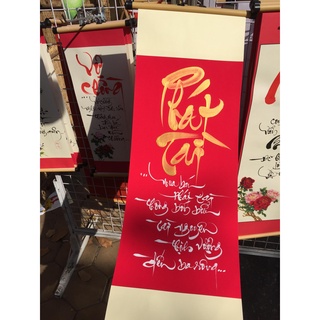 Tranh liễn thư pháp Phát Tài