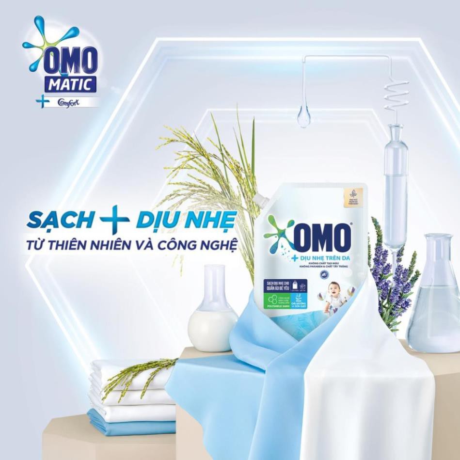 Túi Nước Giặt OMO Dịu Nhẹ Trên Da 2kg