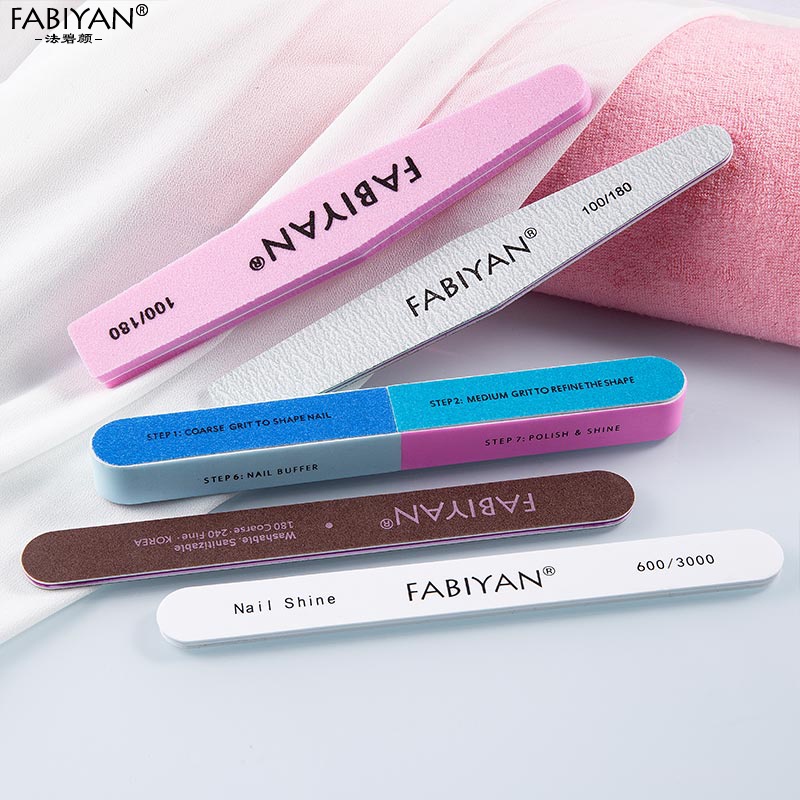 Bộ 5 Dụng Cụ Dũa Móng Tay / Móng Chân Loại Bỏ Sơn Gel UV/Chà Nhám và Đánh Bóng Tiện Lợi  An Toàn Que Dũa Móng Tay