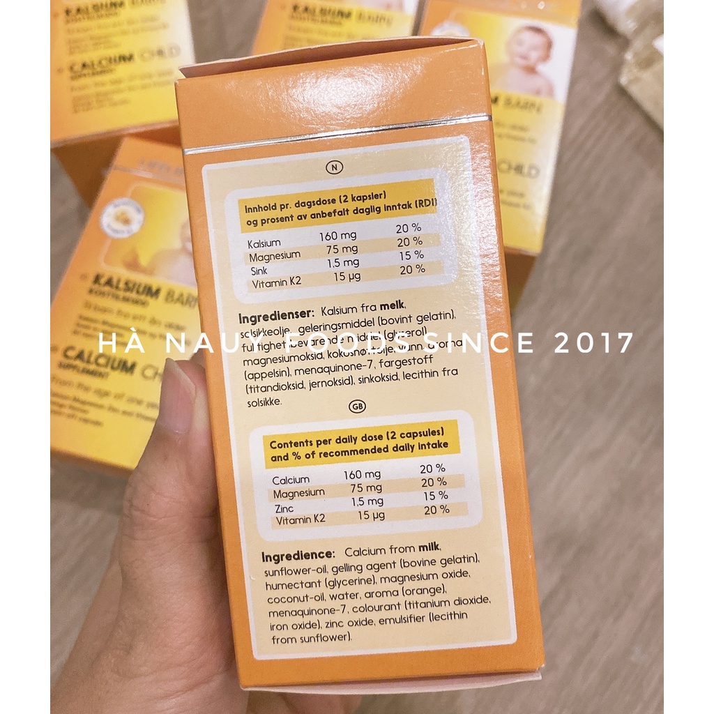 Canxi Sữa K2 + MK7 LIFELINE CARE Cho Bé Hộp 60 viên - Dầu Cá Kim Cương